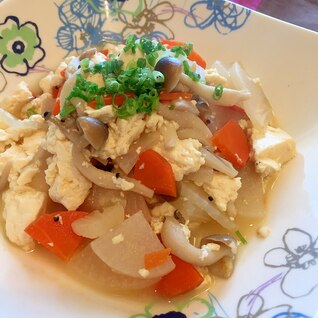 節約！残った豆腐で♩大根と豆腐の炒め煮☆離乳食にも